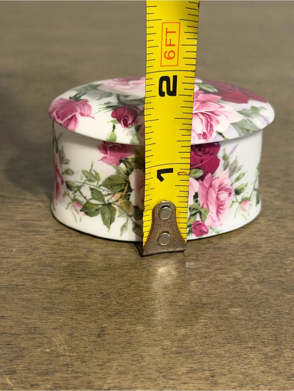 Vtg Crownford Royale Garden Rose Fine Bone China 2.5